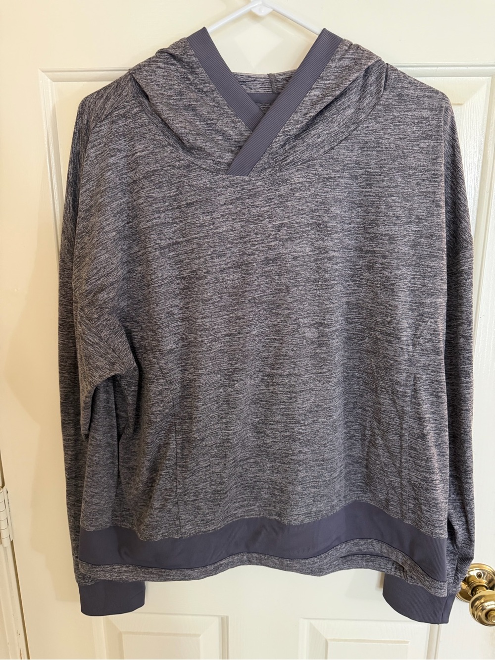 Purple Women’s Hooded Pullover Active Top